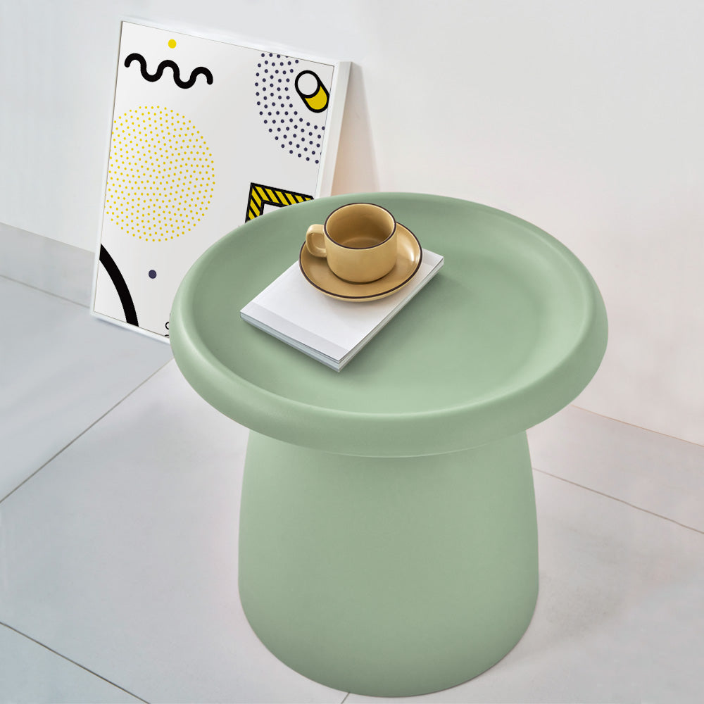 Artiss Coffee Table Round 52CM Plastic Green