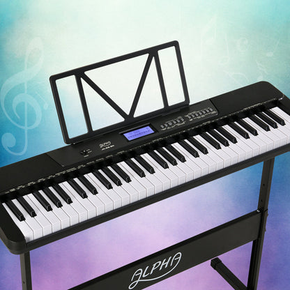 Alpha 61 Keys Electronic Keyboard Digital Piano Touch Sensitive Beginner Gift ShopFrenzy