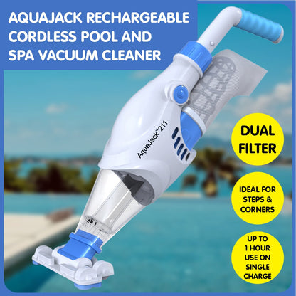 Aquajack 211 Cordless Rechargeable Spa and Pool Vacuum Cleaner ShopFrenzy