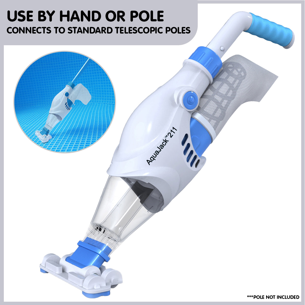 Aquajack 211 Cordless Rechargeable Spa and Pool Vacuum Cleaner ShopFrenzy