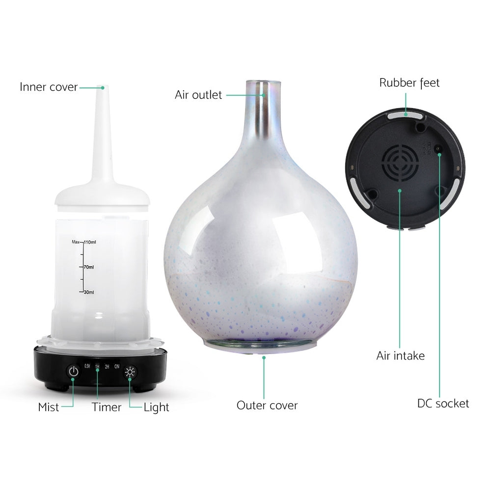 Aroma Diffuser 3D LED Light Oil Firework Air Humidifier 100ml ShopFrenzy