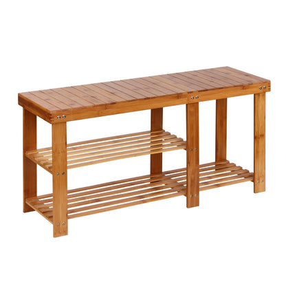 Artiss Bamboo Shoe Rack Bench ShopFrenzy