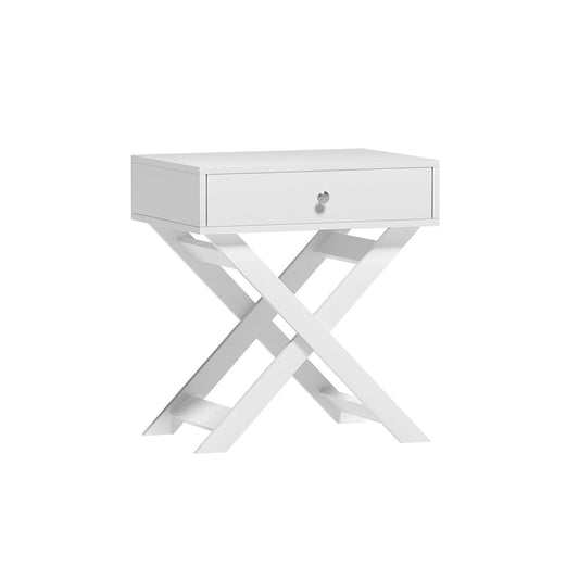 Artiss Bedside Table Side End Table Drawers Nightstand Bedroom Storage White ShopFrenzy