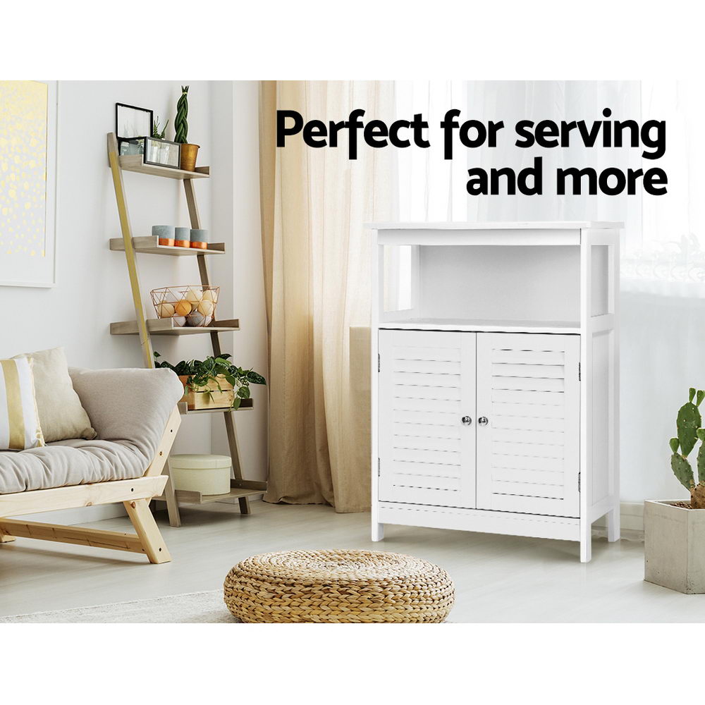 Artiss Buffet Sideboard Cabinet Kitchen Bathroom Storage Cupboard Hallway White Shelf ShopFrenzy