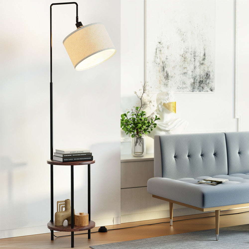 Artiss Floor Lamp Shelf Modern LED Storage Shelves Stand Living Room Light ShopFrenzy