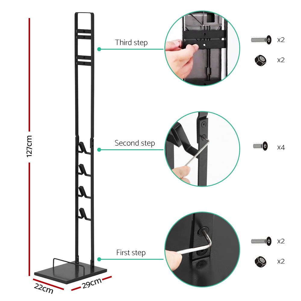 Artiss Freestanding Dyson Vacuum Stand Rack Holder for Dyson V6 V7 V8 V10 V11 V12 Black ShopFrenzy