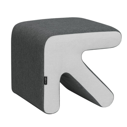 Artiss Ottoman Foot Stool Fabric Foot Rest Footstool Padded Seat Kids Grey ShopFrenzy