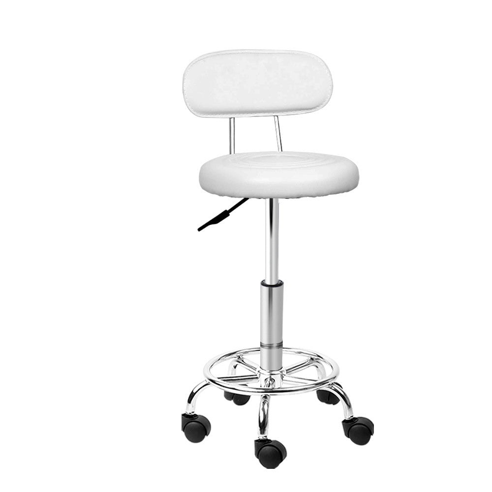 Artiss Salon Stool Swivel Barber Chair Backrest Hairdressing Hydraulic Height ShopFrenzy