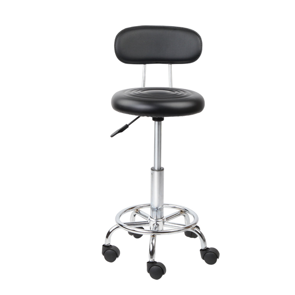 Artiss Salon Stool Swivel Chair Backrest Barber Hairdressing Hydraulic Height ShopFrenzy