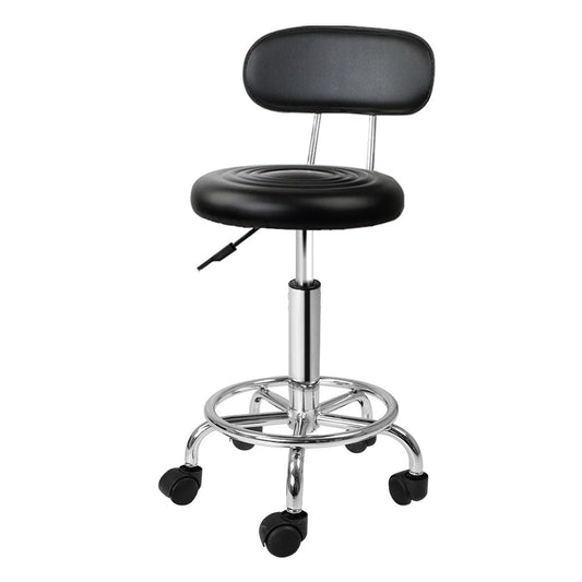 Artiss Salon Stool Swivel Chair Backrest Barber Hairdressing Hydraulic Height ShopFrenzy