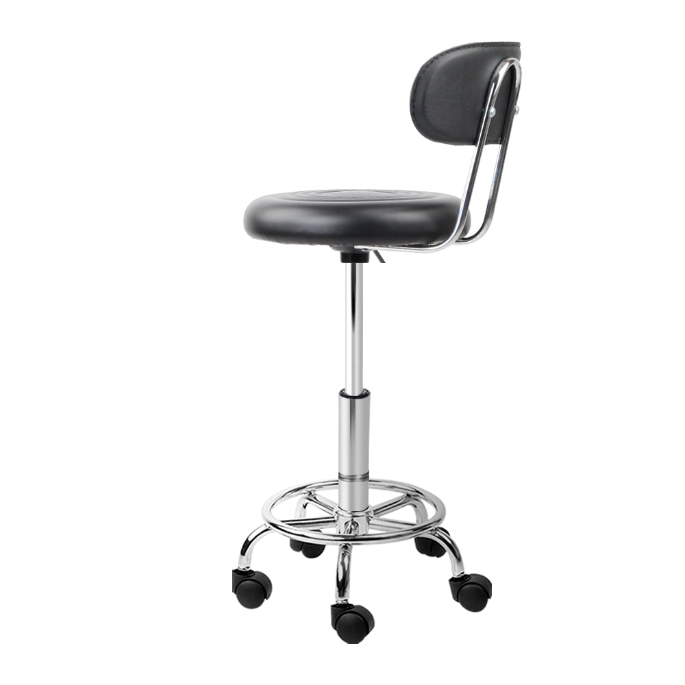 Artiss Salon Stool Swivel Chair Backrest Barber Hairdressing Hydraulic Height ShopFrenzy