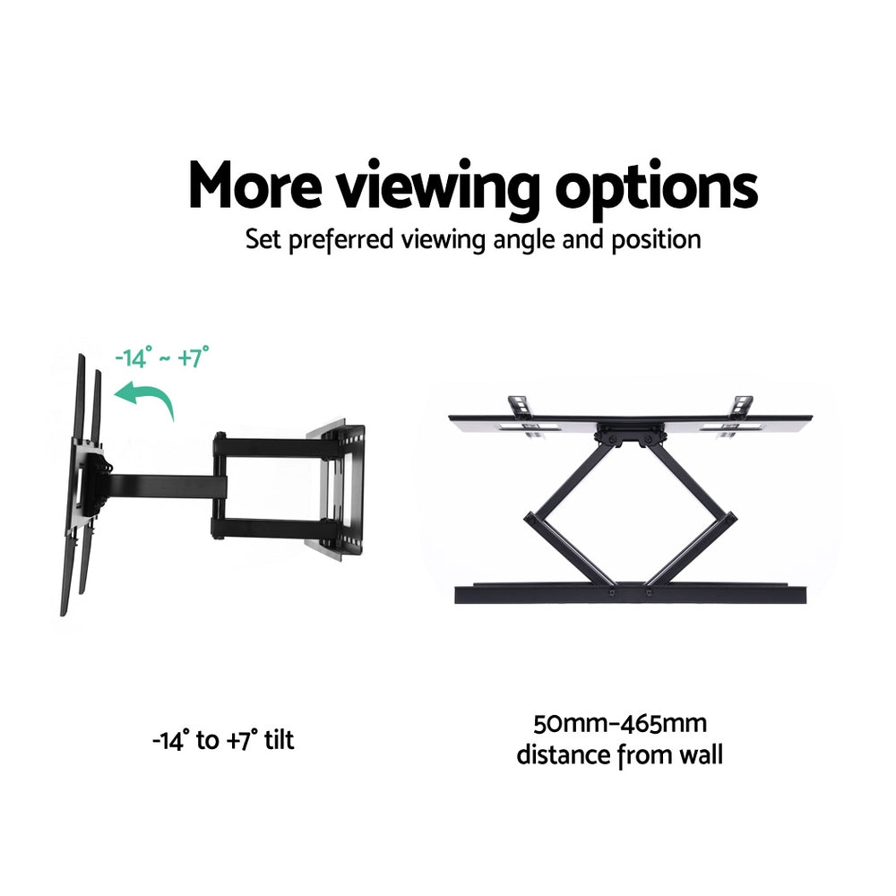 Artiss TV Wall Mount Bracket Tilt Swivel Full Motion Flat LED LCD 32 42 50 55 60 65 70 inch ShopFrenzy