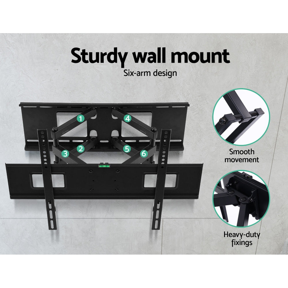 Artiss TV Wall Mount Bracket Tilt Swivel Full Motion Flat LED LCD 32 42 50 55 60 65 70 inch ShopFrenzy