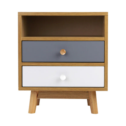 Artiss Wooden Bedside Table ShopFrenzy