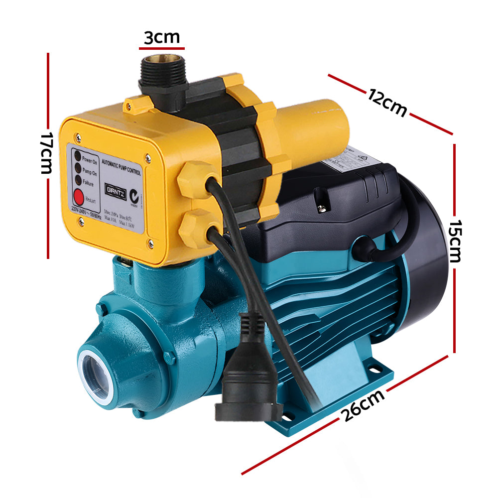 Auto Peripheral Water Pump Clean Electric Garden Farm Rain Tank Irrigation QB60 Yellow ShopFrenzy