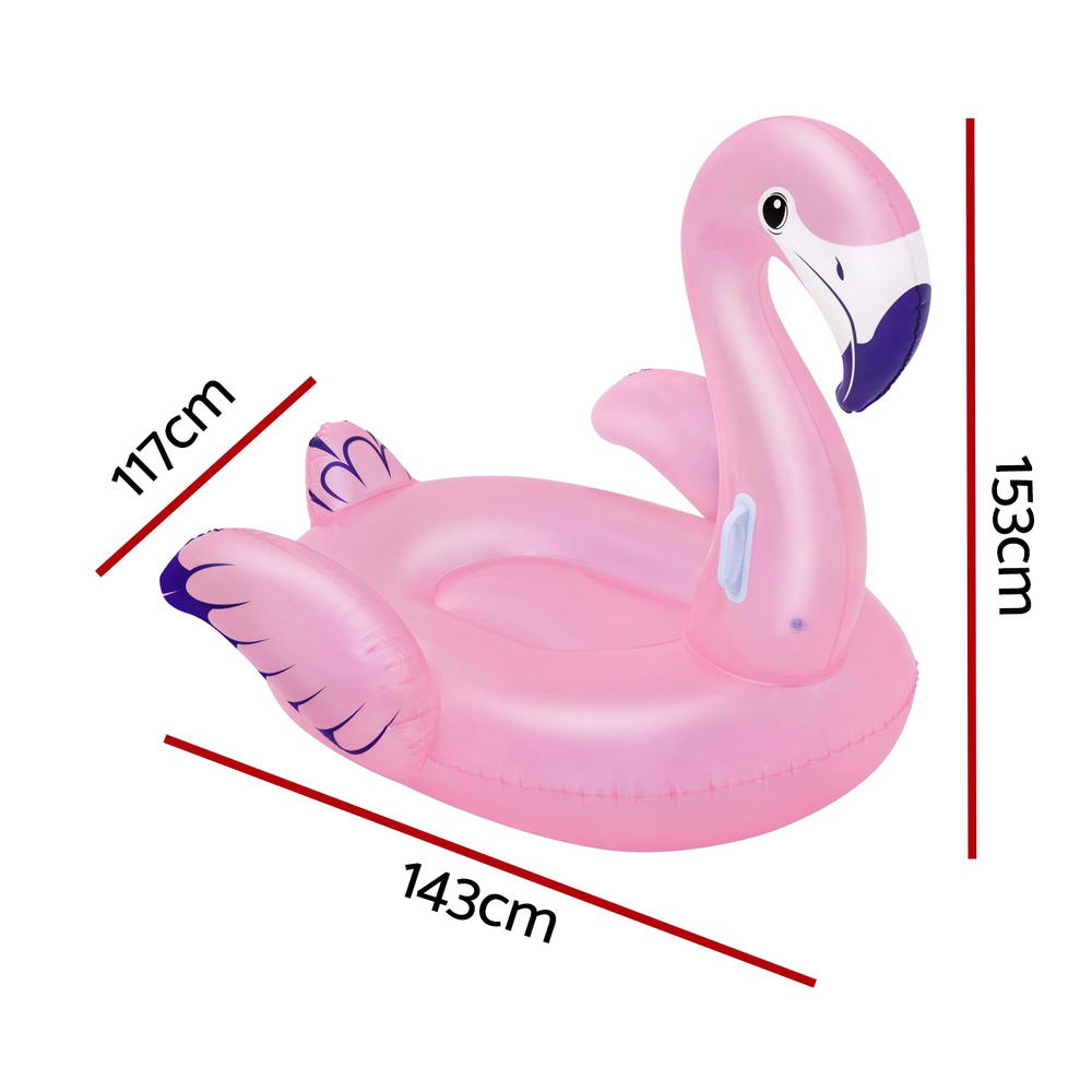 Bestway Flamingo Rider Ride On Float Floating Seat Pool Lounger 1.43Mx1.53M