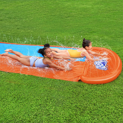 Bestway Water Slide Kids Slip 488cm Dual Slides Inflatable Splash Pad