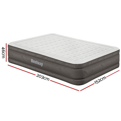 Bestway Air Bed Queen Size Mattress Camping Beds Inflatable Built-in Pump ShopFrenzy