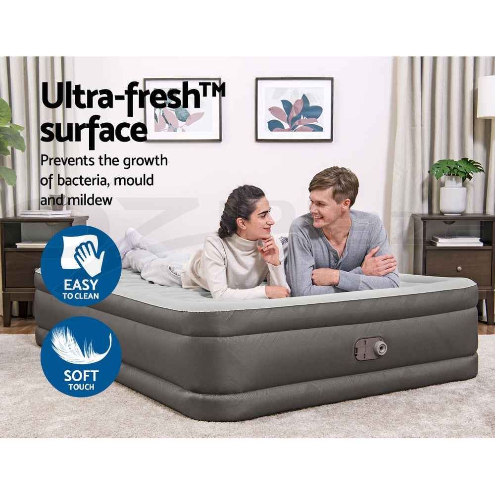 Bestway Air Bed Queen Size Mattress Camping Beds Inflatable Built-in Pump ShopFrenzy