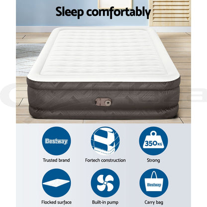 Bestway Air Bed Queen Size Mattress Camping Beds Inflatable Built-in Pump ShopFrenzy