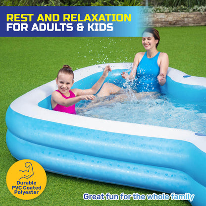 Bestway Inflatable Sunsational Family Pool Mosaic Printed Base 1207L ShopFrenzy