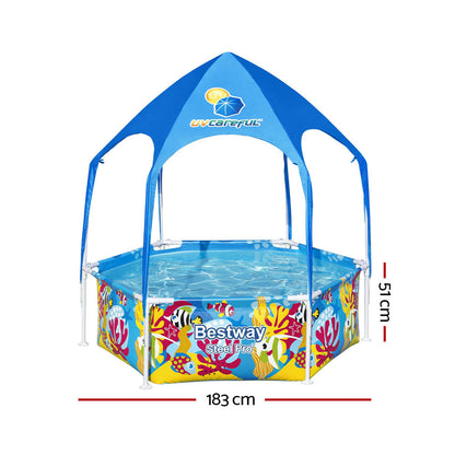 Bestway Swimming Pool Above Ground Plays Kids Steel Pro&trade; Mist Shade Pools ShopFrenzy