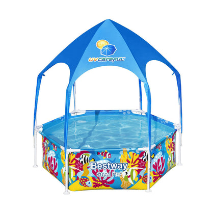 Bestway Swimming Pool Above Ground Plays Kids Steel Pro&trade; Mist Shade Pools ShopFrenzy