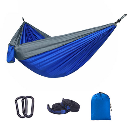 Blue & Grey Camping Hammock ShopFrenzy