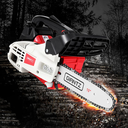 Giantz 25cc Petrol Chainsaw 10" Bar E-Start Tree Pruning Chain Saw