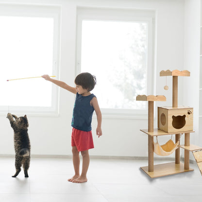 Cat Tree (120cm / 135cm Wood) - PT-CT-132-RN / PT-CT-132-MM ShopFrenzy