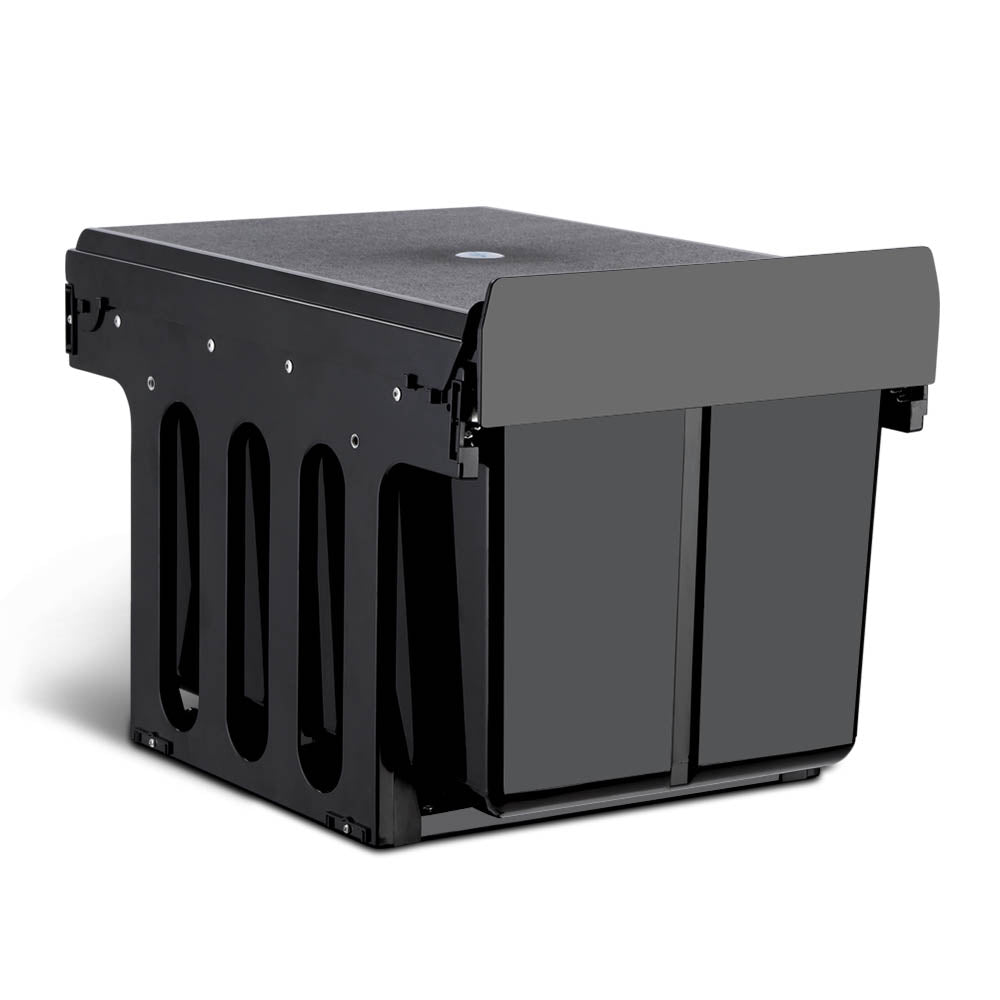 Cefito 2x15L Pull Out Bin - Black ShopFrenzy