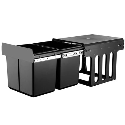 Cefito 2x15L Pull Out Bin - Black ShopFrenzy