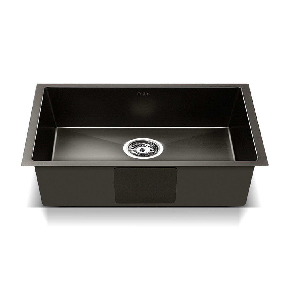 Cefito 30cm x 45cm Stainless Steel Kitchen Sink Under/Top/Flush Mount Black ShopFrenzy