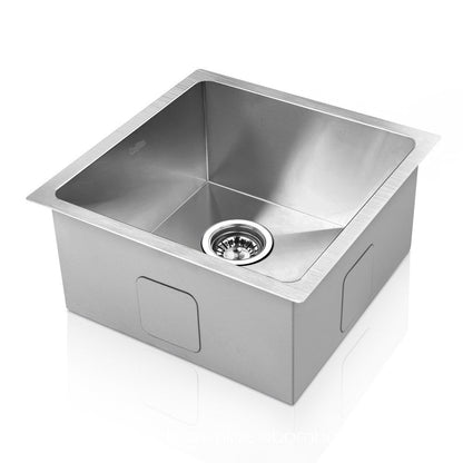 Cefito 36cm x 36cm Stainless Steel Kitchen Sink Under/Top/Flush Mount Silver ShopFrenzy