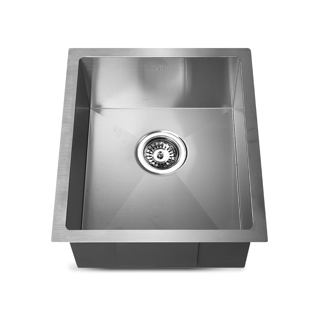 Cefito 39cm x 45cm Stainless Steel Kitchen Sink Under/Top/Flush Mount Silver ShopFrenzy