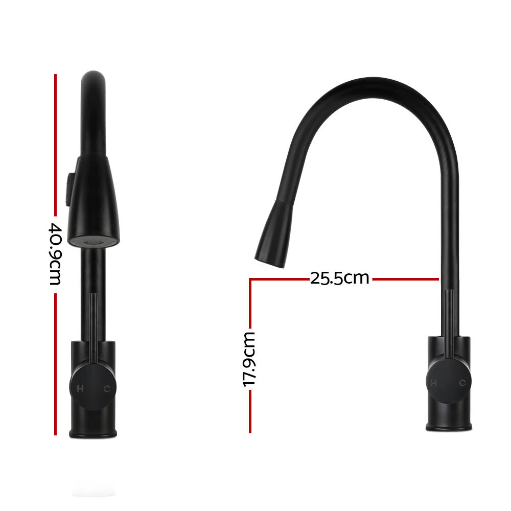 Cefito Pull-out Mixer Faucet Tap - Black ShopFrenzy