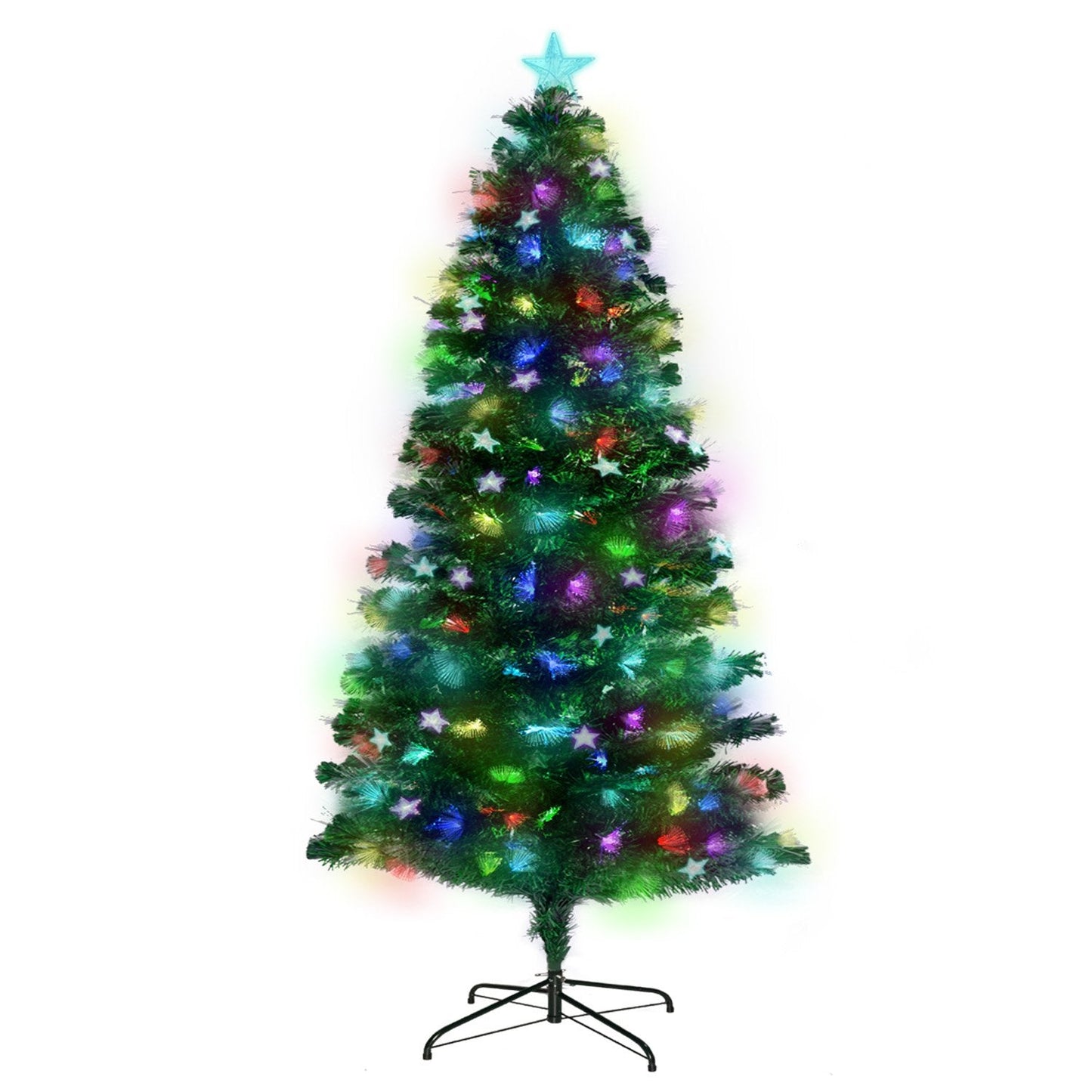 Christabelle 1.2m Enchanted Pre Lit Fibre Optic Christmas Tree Stars Xmas Decor ShopFrenzy