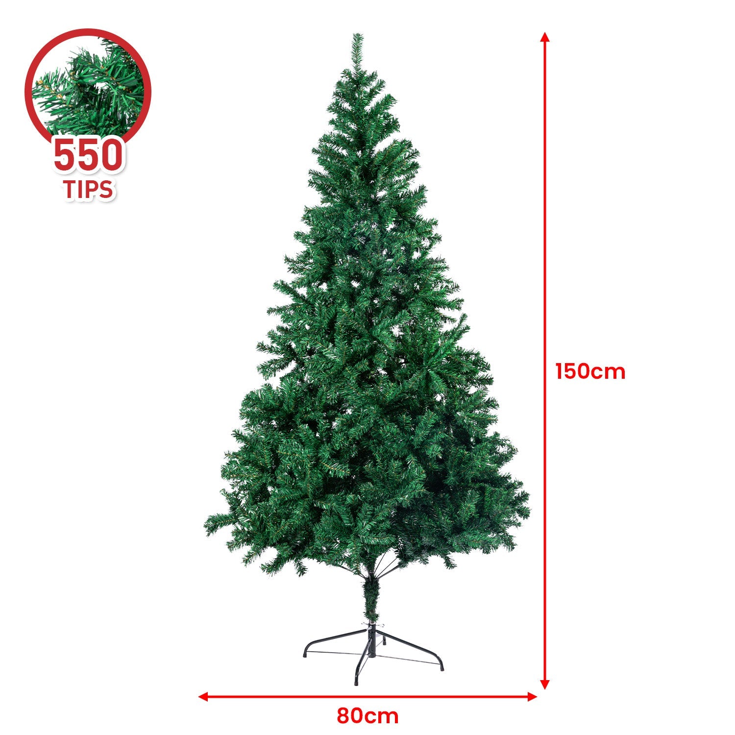 Christabelle Green Christmas Tree 1.5m Xmas Decor Decorations ShopFrenzy