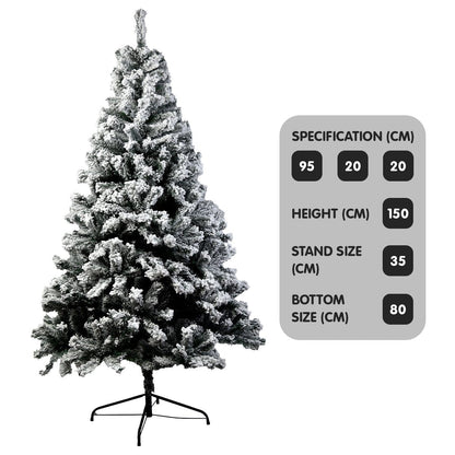 Christabelle Snow-Tipped Artificial Christmas Tree 1.5m - 550 Tips ShopFrenzy