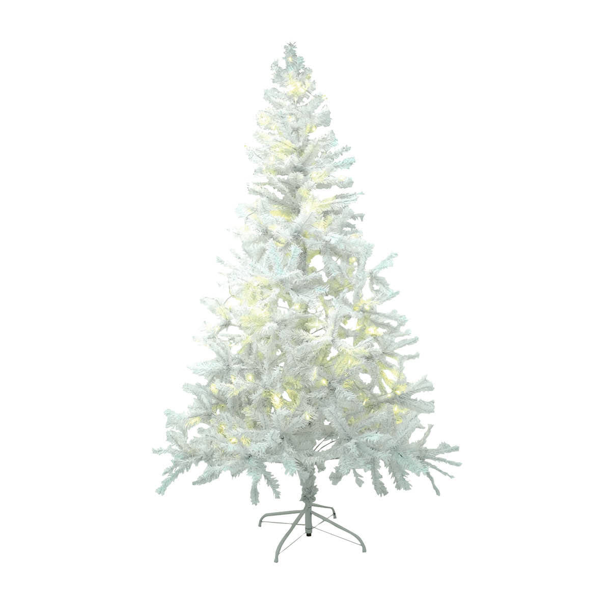 Christmas By Sas 1.8m x 90cm White Pine Tree 72 Warm White LED String Lights ShopFrenzy