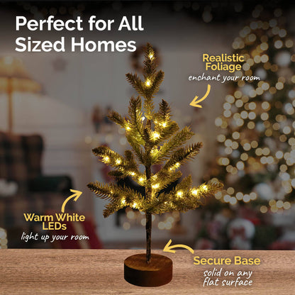 Christmas By Sas 50cm Table Top Christmas Tree Warm White LED Lighting ShopFrenzy