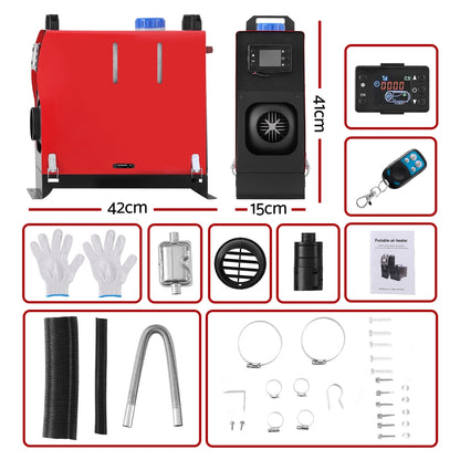 Giantz Diesel Air Heater All-in-one 12V 5KW LCD Remote Control for Car RV Indoors