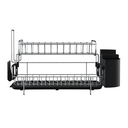 Cefito Dish Rack Drying Drainer Cup Holder Cutlery Tray Kitchen Organiser 2-Tier