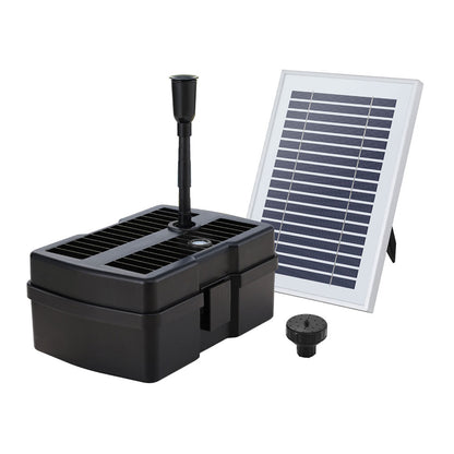 Gardeon Solar Submersible Water Pond Fountain Pump with Filter Box 4.6FT 470L/H