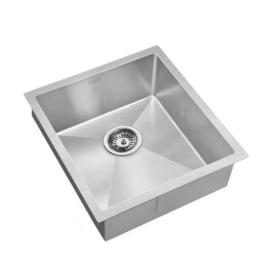 Cefito Handmade Kitchen Sink Stainless steel Sink 44cm x 45cm