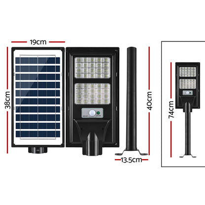 Leier 160 LED Solar Street Light Flood Motion Sensor Remote