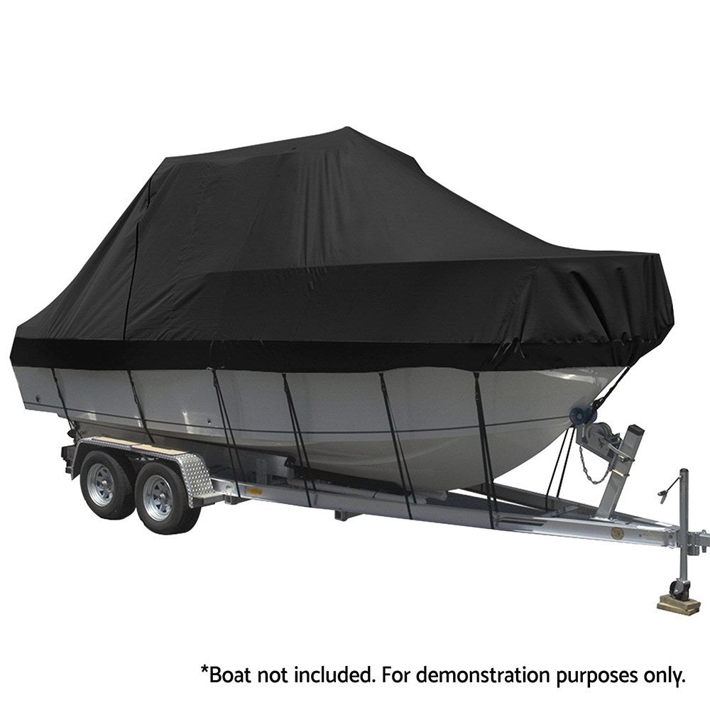 Seamanship Boat Cover 25-27ft Trailerable Jumbo Marine 600D Heavy Duty Black