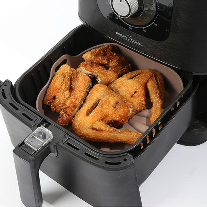 Airfryer Reusable Silicone Pot Square Chocolate Nonstick Nontoxic