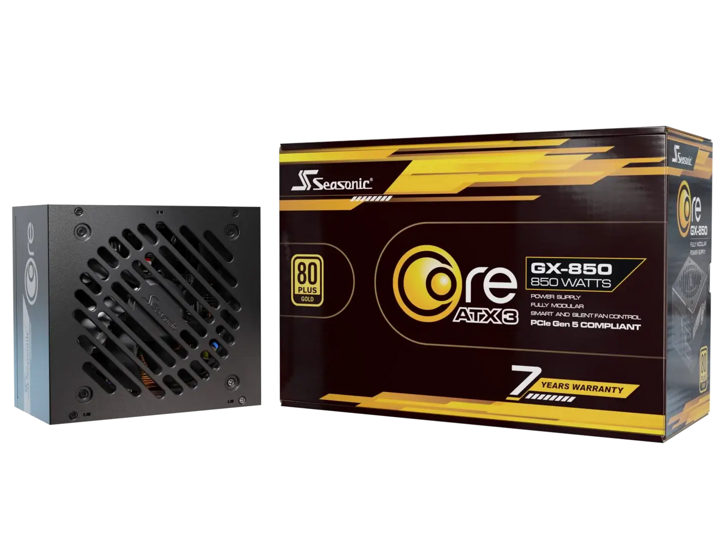 Seasonic Core GX-850 ATX3 80 Plus Gold Full Modular 850W PSU (SRP-CGX851-A5A32SF)