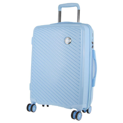 Pierre Cardin Inspired Milleni Cabin Luggage Bag Travel Carry On Suitcase 54cm (39L) - Blue